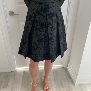 NWOT Pleated A-line skirt .